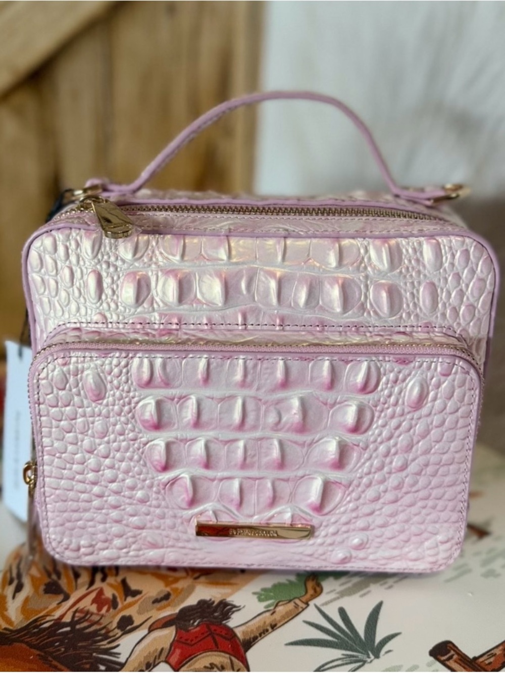 Brahmin TORI rosewater crossbody NWT Beautiful Pink - Picture 3 of 13